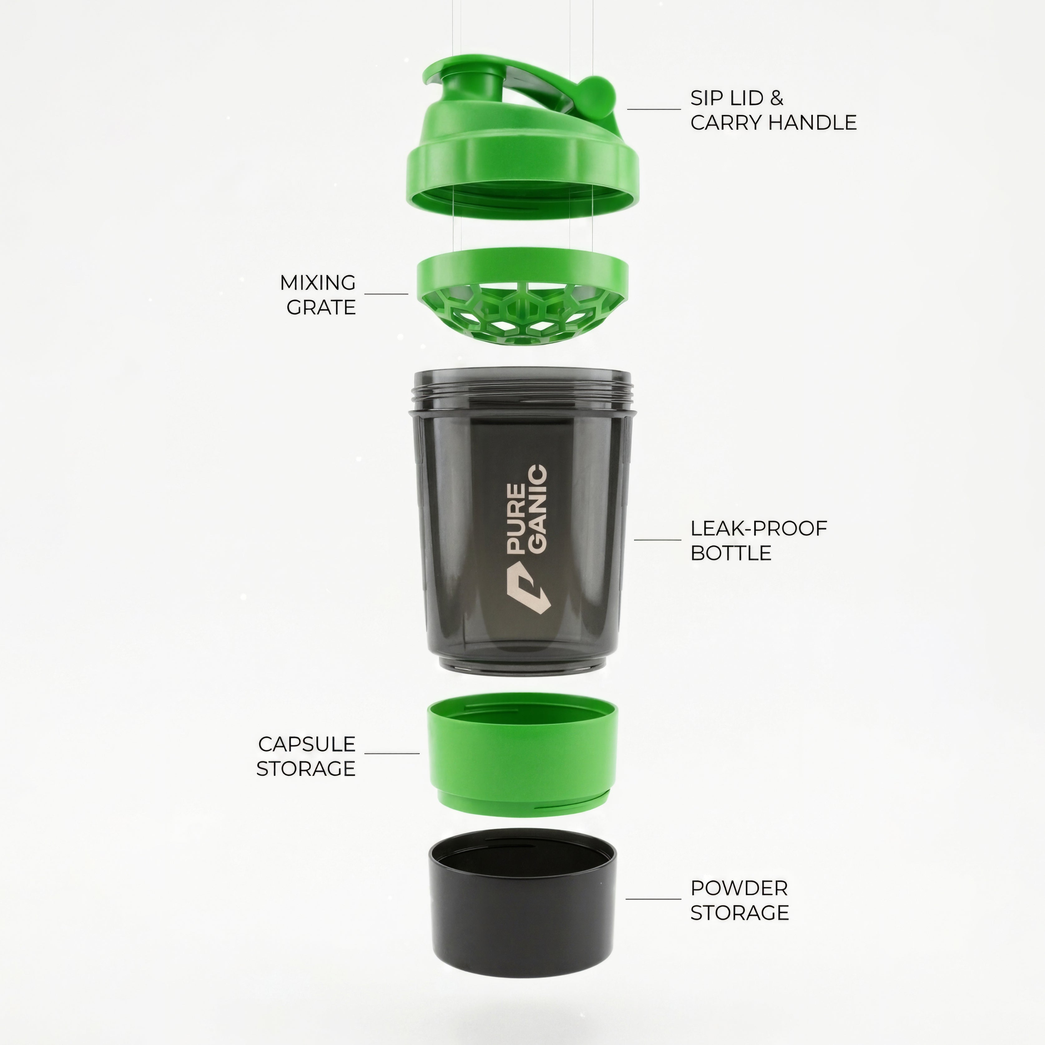 Pureganic® Smart Shaker Green