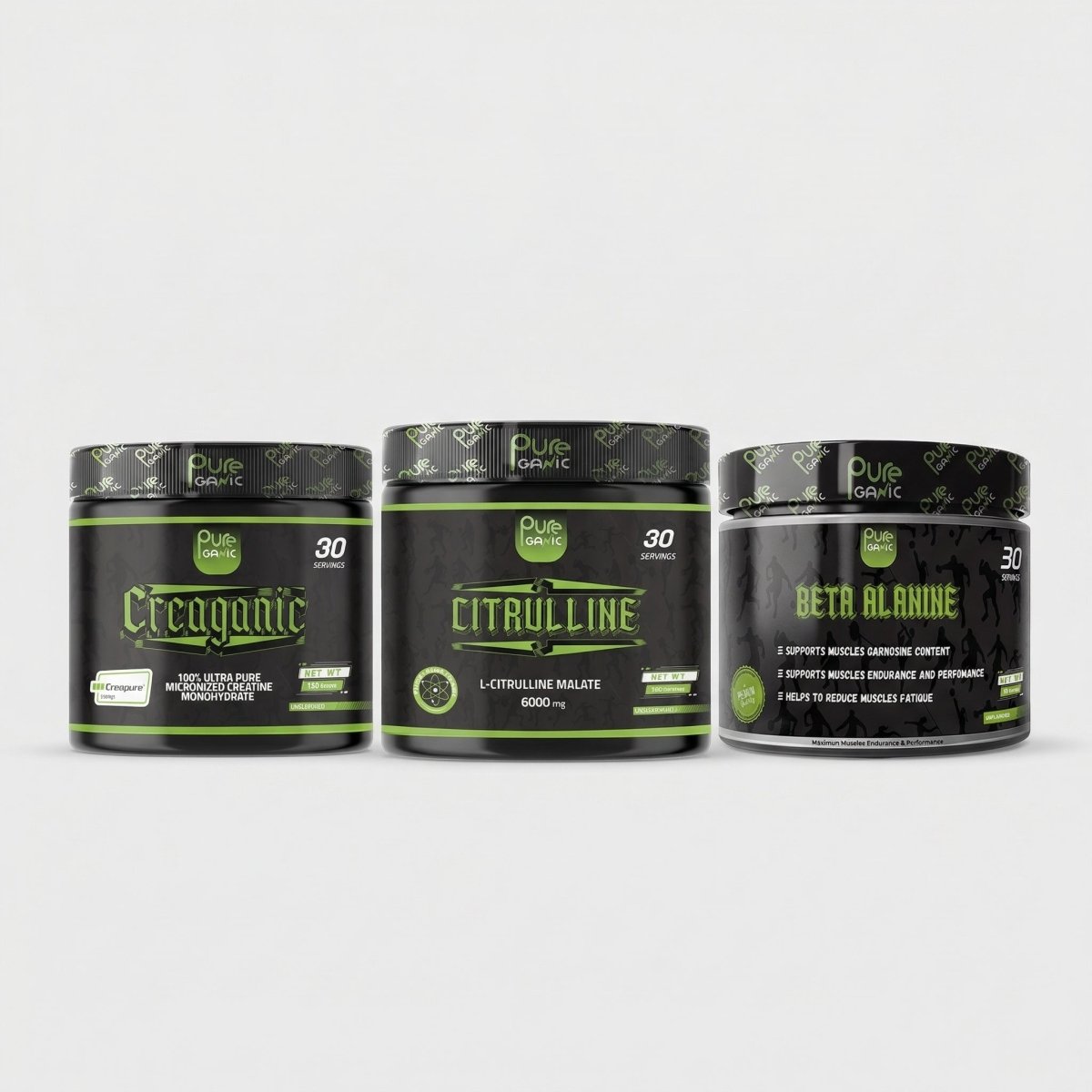 Creaganic 30 serv + Citrulline + Beta - Pureganic - eg