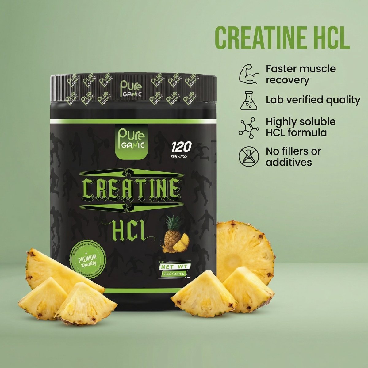 Creatine HCL - Pureganic - eg