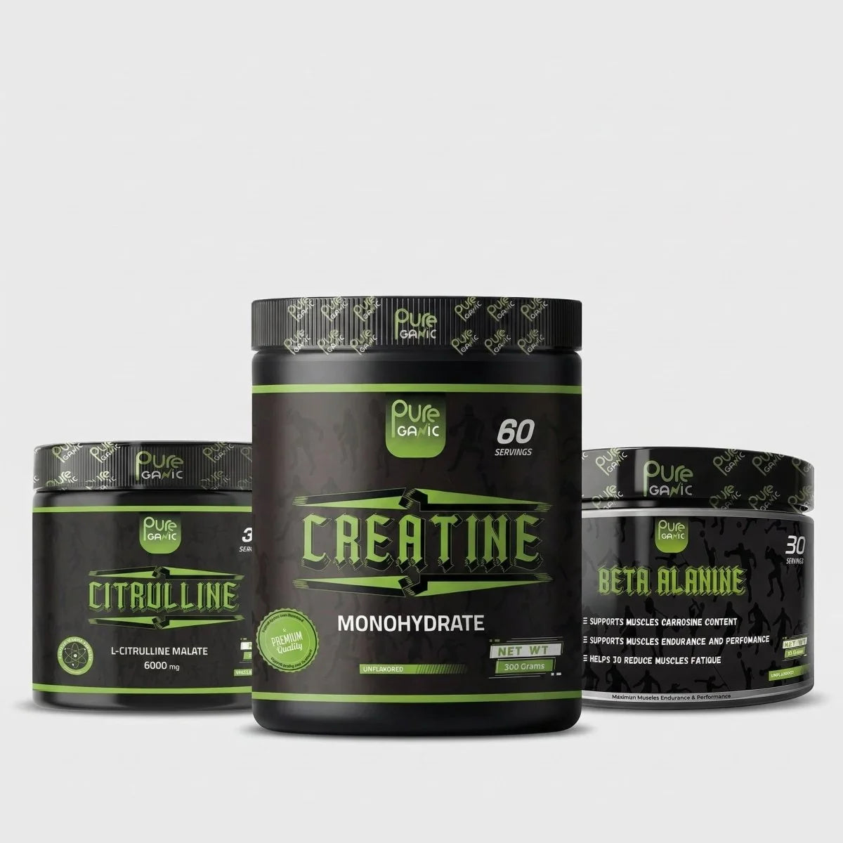 Creatine Monohydrate 300gm+ Citrulline 180gm + Beta Alanine