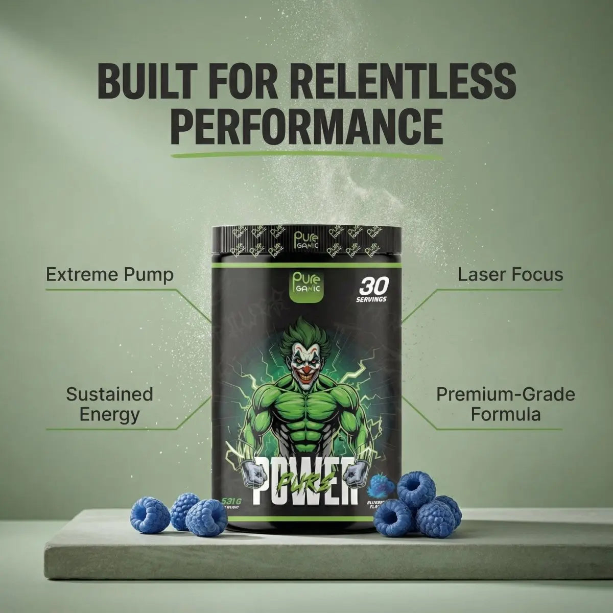 Pure Power - PreWorkout - Pureganic - eg