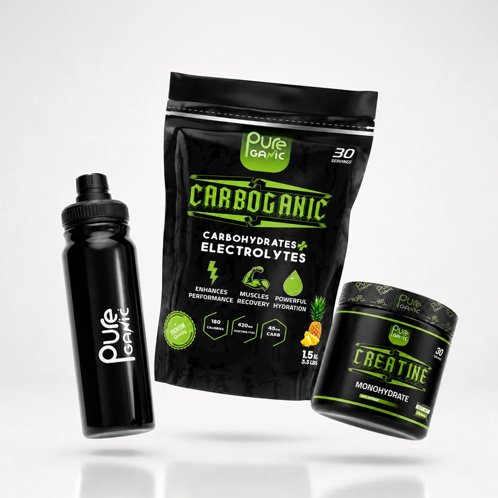 Carboganic+ Creatine Monohydrate 150 gm + Thermal Bottle