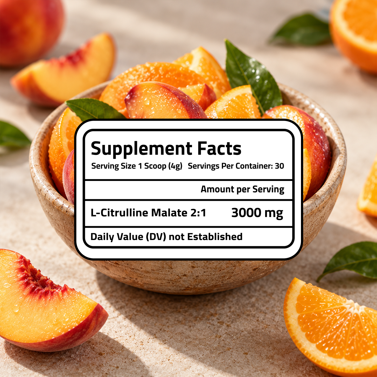 Citrulline Malate Peach Orange