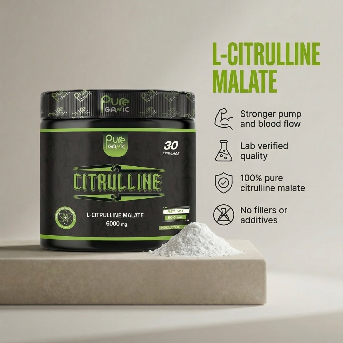 Citrulline malate - Pureganic - eg