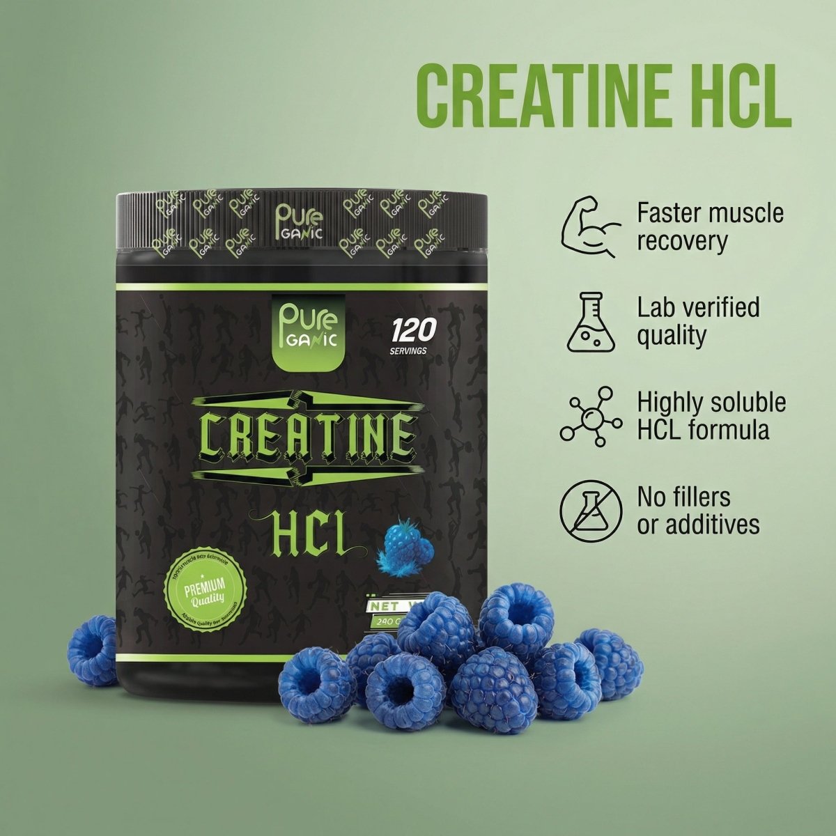 Creatine HCL - Pureganic - eg