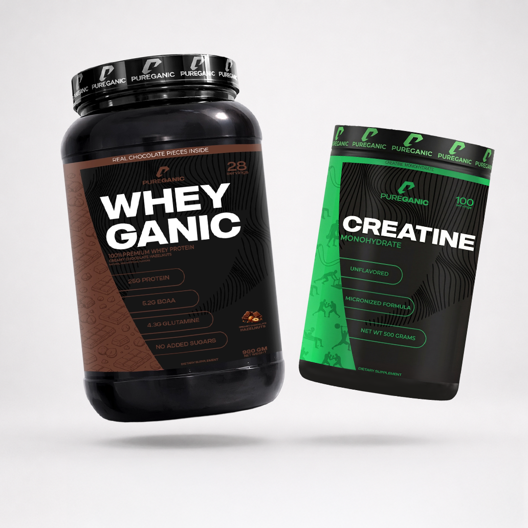 Whey ganic + Creatine Monohydrate 500 GM